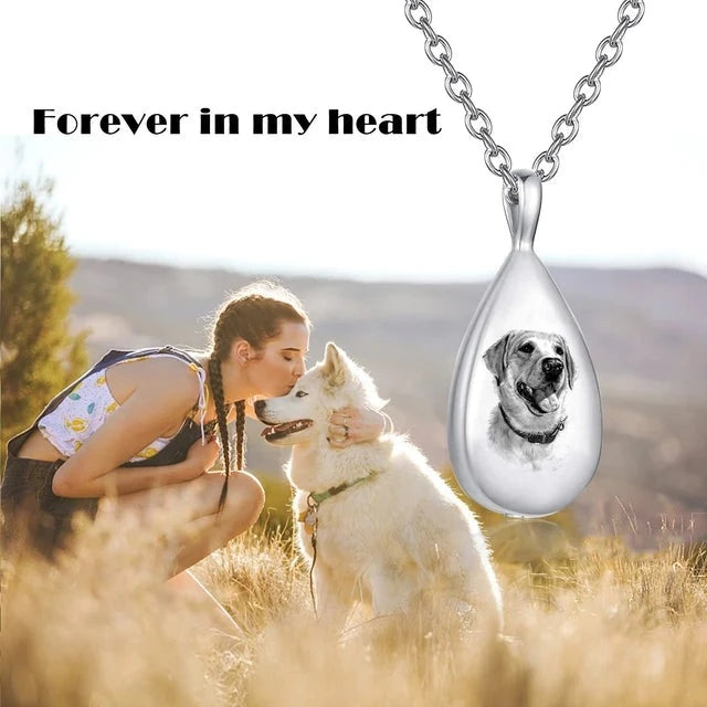 Pet necklace from photo clearance