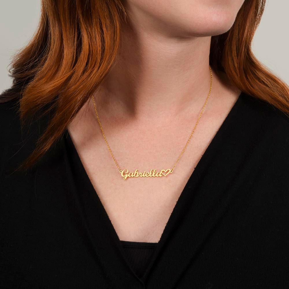Luxury Personalized Name Necklace With Heart – Jewelry Designed