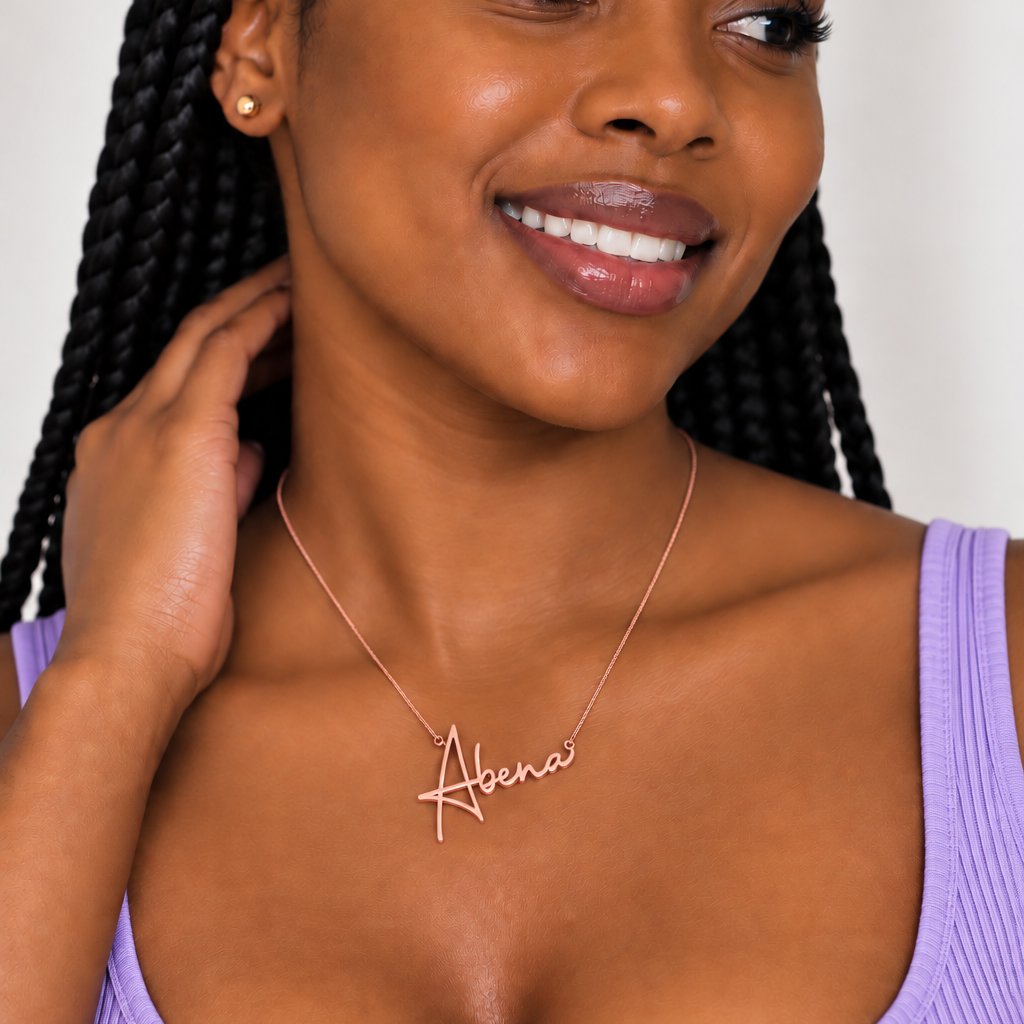 Gorgeous Personalised Ghanaian Name Necklace