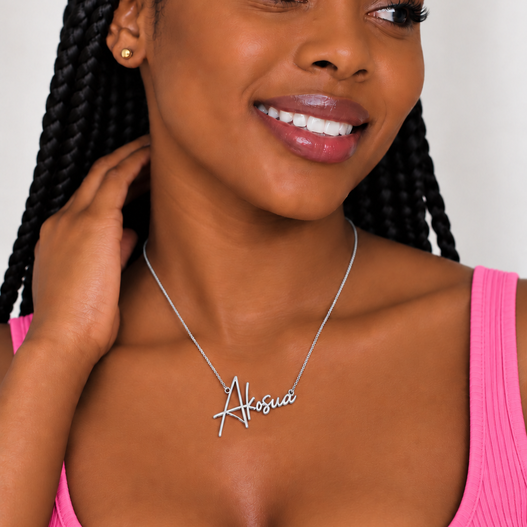 Gorgeous Personalised Ghanaian Name Necklace