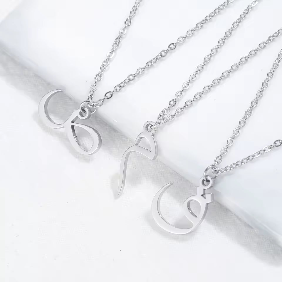 Gorgeous Arabic Letter Necklaces