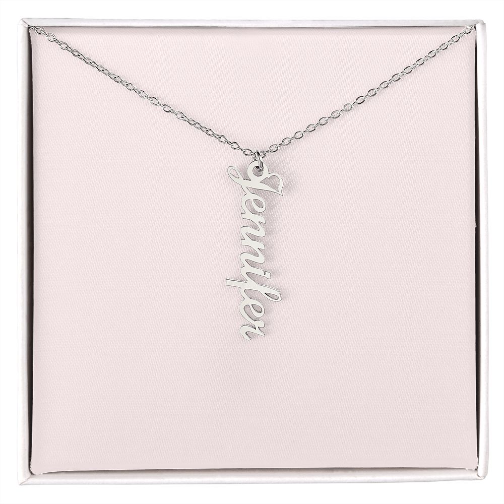Multi Vertical Name Necklace