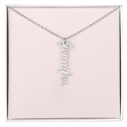 Multi Vertical Name Necklace