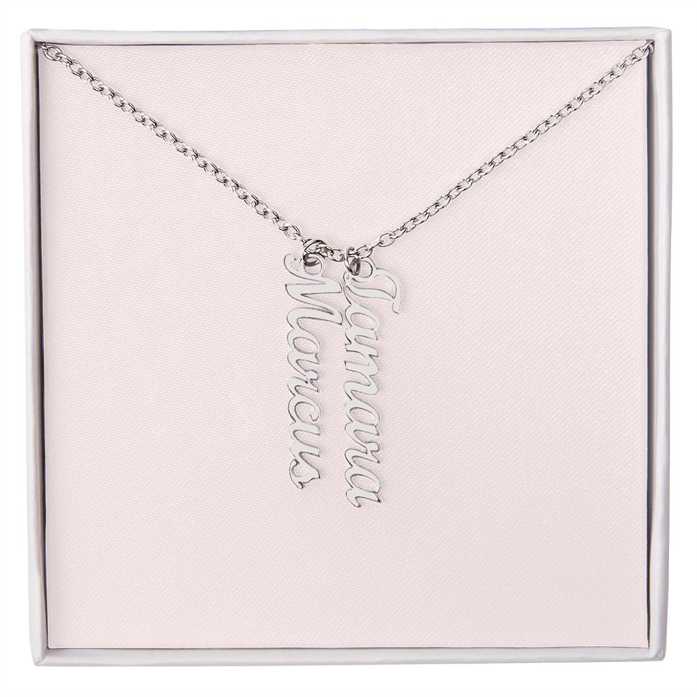 Multi Vertical Name Necklace