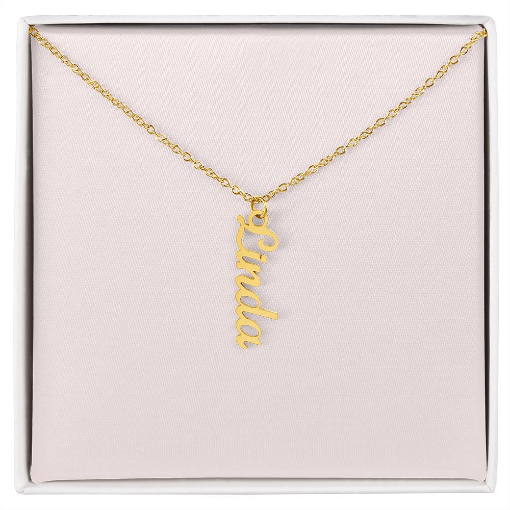 Multi Vertical Name Necklace