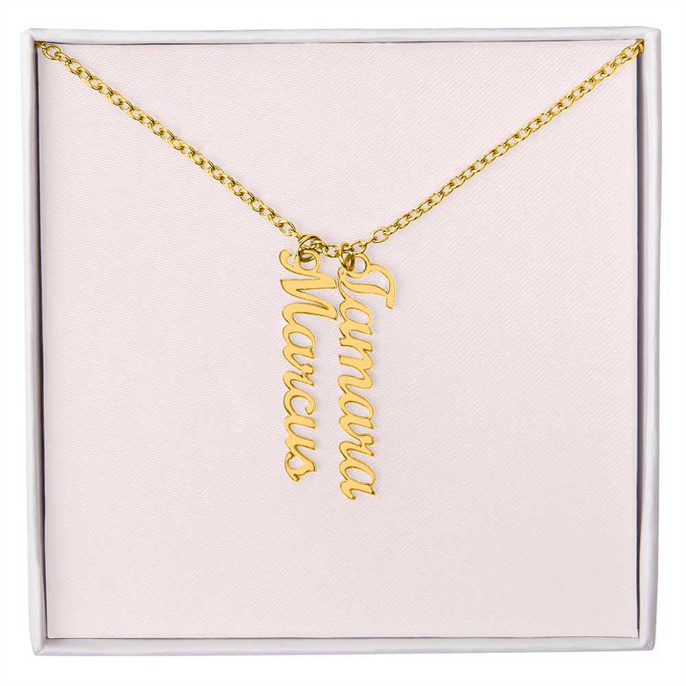 Multi Vertical Name Necklace
