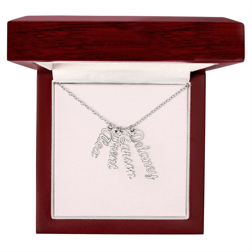 Multi Vertical Name Necklace