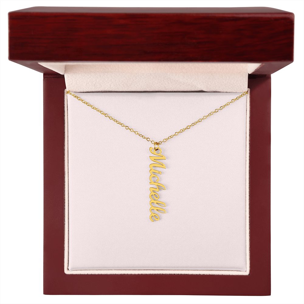 Multi Vertical Name Necklace