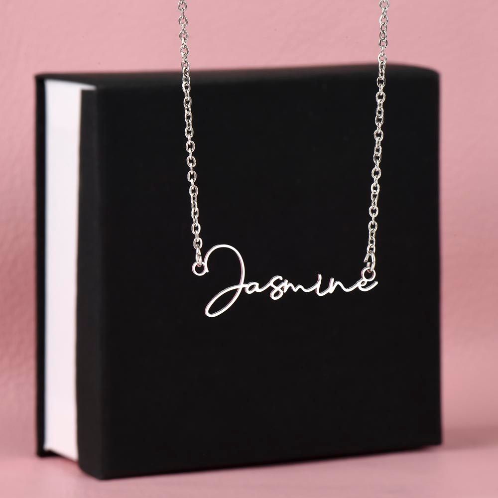 Luxury Personalized Signature Style Name Necklace – Jewelry